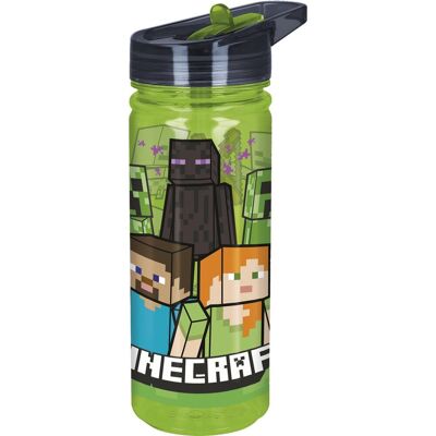 Stor Minecraft tritan drinkfles - 580 ml - vaatwasserbestendig & bpa-vrij - drinkfles voor kinderen - transparant groen/zwart Stor Minecraft tritan drinkfles - 580 ml - vaatwasserbestendig & bpa-vrij - drinkfles voor kinderen - transparant groen/zwart