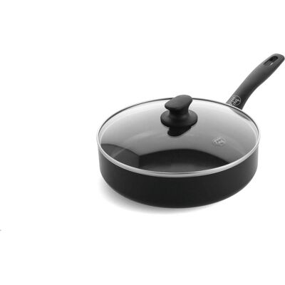 GreenChef prime keramische inductie hapjespan met deksel 24cm - 2.65l - pfas-vrij - inductie pan - vaatwasserbestendig - ovenbestendig tot 160°c - keramische antiaanbaklaag - gerecylceerd aluminium - zwart GreenChef prime keramische inductie hapjespan met deksel 24cm - 2.65l - pfas-vrij - inductie pan - vaatwasserbestendig - ovenbestendig tot 160°c - keramische antiaanbaklaag - gerecylceerd aluminium - zwart