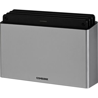 ComBekk snijplankenset 4pcs - 100% gerecycled abs en fsc geperst hout - microplasticvrij - antibacterieel - vaatwasser bestendig - steel - 20x30 cm ComBekk snijplankenset 4pcs - 100% gerecycled abs en fsc geperst hout - microplasticvrij - antibacterieel - vaatwasser bestendig - steel - 20x30 cm