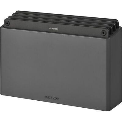 ComBekk snijplankenset 4pcs - 100% gerecycled abs en fsc geperst hout - microplasticvrij - antibacterieel - vaatwasser bestendig - zwart - 20x30 cm ComBekk snijplankenset 4pcs - 100% gerecycled abs en fsc geperst hout - microplasticvrij - antibacterieel - vaatwasser bestendig - zwart - 20x30 cm