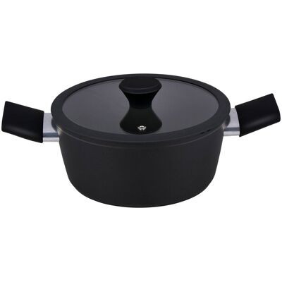 Alpina keramische kookpan ø20 cm - inductie kookpot met keramische antiaanbaklaag - sauspan - pan met deksel Alpina keramische kookpan ø20 cm - inductie kookpot met keramische antiaanbaklaag - sauspan - pan met deksel