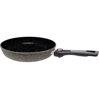 Eurotrail koekenpan stone ø 24 cm - koekenpan - gezond koken - afneembare handgreep - keramische antiaanbaklaag - ruimtebesparend Eurotrail koekenpan stone ø 24 cm - koekenpan - gezond koken - afneembare handgreep - keramische antiaanbaklaag - ruimtebesparend