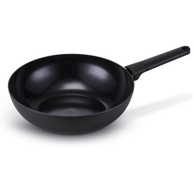 Brabantia vanta wokpan ø 30cm - 100% pfas vrij - keramische antiaanbaklaag titanium versterkt - inductie koekenpan - zwart Brabantia vanta wokpan ø 30cm - 100% pfas vrij - keramische antiaanbaklaag titanium versterkt - inductie koekenpan - zwart