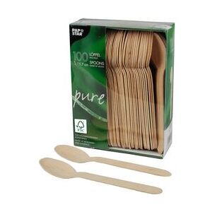 Papstar 100 FSC Houten Lepel Alceste 15,7cm Naturel - Houten Lepels Papstar 100 FSC Houten Lepel Alceste 15,7cm Naturel - Houten Lepels
