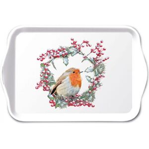 Ambiente dienblad robin in wreath Ambiente dienblad robin in wreath