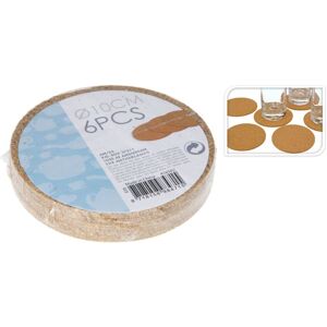 Basic Kurken onderzetters 10 cm 6 stuks Basic Kurken onderzetters 10 cm 6 stuks