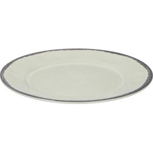 Diversen Tom dinerbord 25 cm melamine 229 gram wit/grijs Diversen Tom dinerbord 25 cm melamine 229 gram wit/grijs