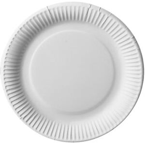 Borden Rond Wit Karton 23 cm (100 stuks) Borden Rond Wit Karton 23 cm (100 stuks)