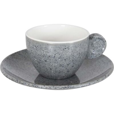 Gimex - solid line - espresso set - granite - grijs - 85 ml - 2 stuks Gimex - solid line - espresso set - granite - grijs - 85 ml - 2 stuks