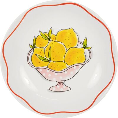 Blond Amsterdam , pasta: diep bord 23 cm lemon Blond Amsterdam , pasta: diep bord 23 cm lemon