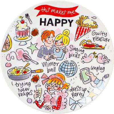 Blond Amsterdam , happy - bord 18cm Blond Amsterdam , happy - bord 18cm