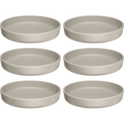 LEONARDO ROMA Keramische Soepborden Set - 6 stuks, Beige, 20cm LEONARDO ROMA Keramische Soepborden Set - 6 stuks, Beige, 20cm