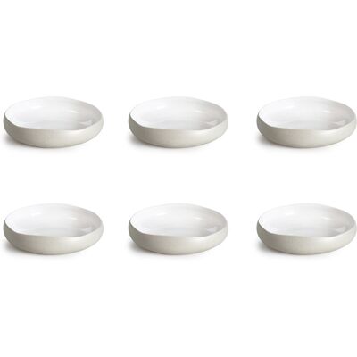Medard De Noblat - oslo white - soep bord 20 cm - 6 delig - stoneware Medard De Noblat - oslo white - soep bord 20 cm - 6 delig - stoneware