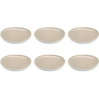 Medard De Noblat - oslo linen - dinerbord 28 cm - 6 delig - stoneware Medard De Noblat - oslo linen - dinerbord 28 cm - 6 delig - stoneware