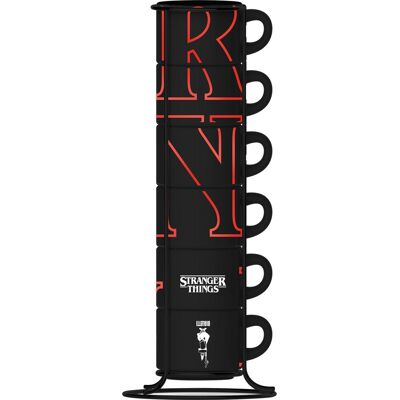 Bialetti stranger things - stapelbare espressokopjes - 6 stuks - glow in the dark Bialetti stranger things - stapelbare espressokopjes - 6 stuks - glow in the dark