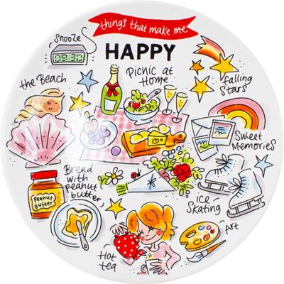 Blond Amsterdam , happy - bord 22cm Blond Amsterdam , happy - bord 22cm