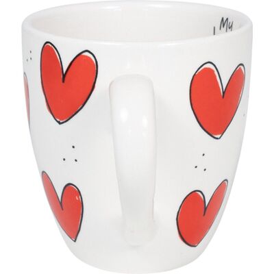 Blond Amsterdam , specials, love mini mug uni hearts 0,2l Blond Amsterdam , specials, love mini mug uni hearts 0,2l