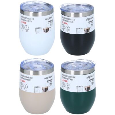 Alpina thermosbeker 350ml 4as Alpina thermosbeker 350ml 4as
