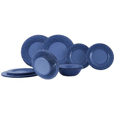 Gimex stone line servies - azure - 12-delig Gimex stone line servies - azure - 12-delig