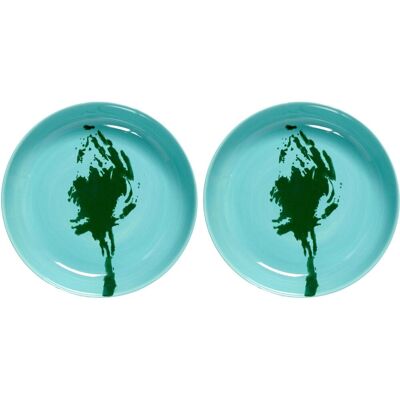 Serax - ottolenghi feast - bord - azurblauw/groen - 22 ø - 2 stuks Serax - ottolenghi feast - bord - azurblauw/groen - 22 ø - 2 stuks