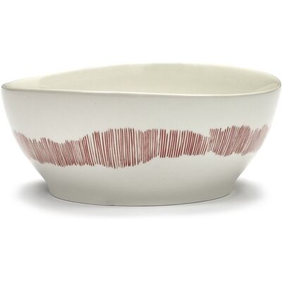 Serax - ottolenghi feast - kom l - wit/rood - 18 ø - 4 stuks Serax - ottolenghi feast - kom l - wit/rood - 18 ø - 4 stuks