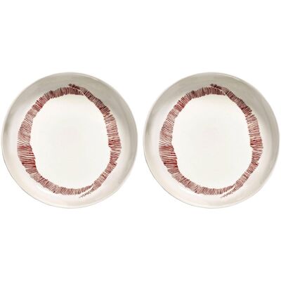 Serax - ottolenghi feast - bord - wit/zwart - 22 ø - 2 stuks Serax - ottolenghi feast - bord - wit/zwart - 22 ø - 2 stuks