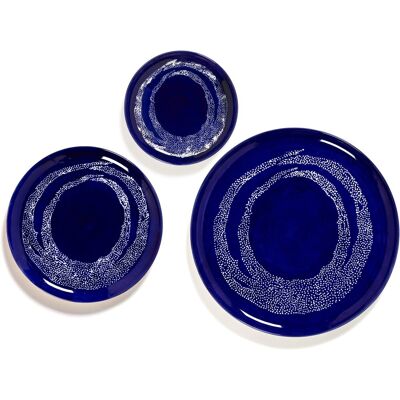 Serax - ottolenghi feast - bord s - donkerblauw/wit - 19 ø - 2 stuks Serax - ottolenghi feast - bord s - donkerblauw/wit - 19 ø - 2 stuks