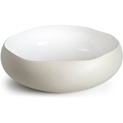 Medard De Noblat - oslo white - schaal 34 x 34 x 11.5 cm - stoneware Medard De Noblat - oslo white - schaal 34 x 34 x 11.5 cm - stoneware