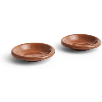Hay - Assiettes creuses en terracotta Barro - Set de 2 Hay - Assiettes creuses en terracotta Barro - Set de 2