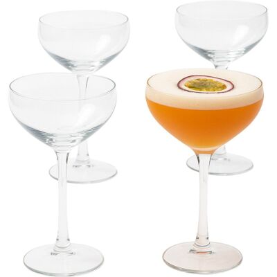 Alpina cocktailglazen set 4 stuks 24cl - cocktailglas voor feestjes en mixdranken - glazenset voor cocktails en aperitief - o.a espresso en pornstar martini - transparant glas - vaatwasserbestendig Alpina cocktailglazen set 4 stuks 24cl - cocktailglas voor feestjes en mixdranken - glazenset voor cocktails en aperitief - o.a espresso en pornstar martini - transparant glas - vaatwasserbestendig