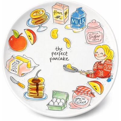 Blond Amsterdam - bord - 31cm - cozy days - the perfect pancake - pannenkoeken bord Blond Amsterdam - bord - 31cm - cozy days - the perfect pancake - pannenkoeken bord