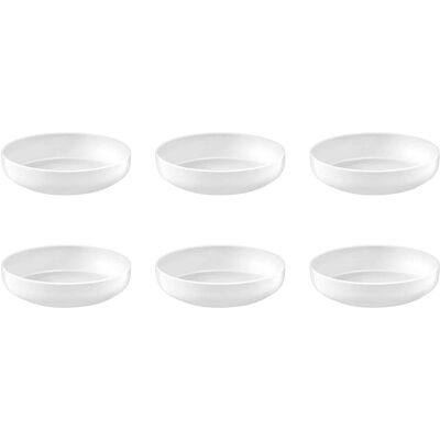 Medard De Noblat - yaka white - salade en pastabord 20 cm - 6 delig - porselein Medard De Noblat - yaka white - salade en pastabord 20 cm - 6 delig - porselein