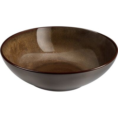 Medard De Noblat - feeling bronze - salade en pastabord 18 cm - 6 delig - stoneware Medard De Noblat - feeling bronze - salade en pastabord 18 cm - 6 delig - stoneware