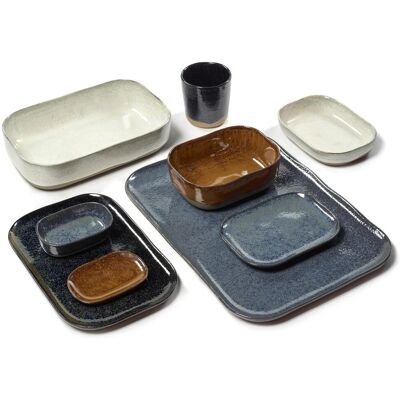 Serax - merci la nouvelle table - diep bord s - blauw/grijs - 8 stuks Serax - merci la nouvelle table - diep bord s - blauw/grijs - 8 stuks