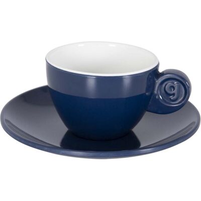 Gimex - solid line - espresso set - blauw & wit - 85 ml - 2 pieces Gimex - solid line - espresso set - blauw & wit - 85 ml - 2 pieces