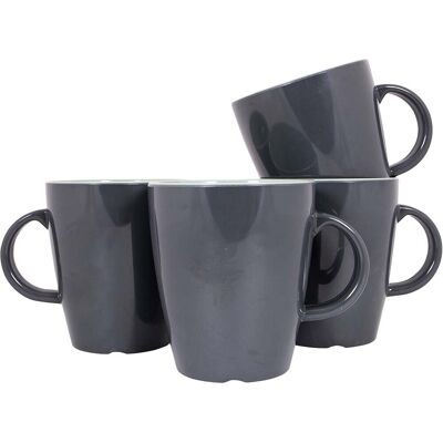 Gimex vivid line mok - groen - 380 ml - 4 stuks Gimex vivid line mok - groen - 380 ml - 4 stuks
