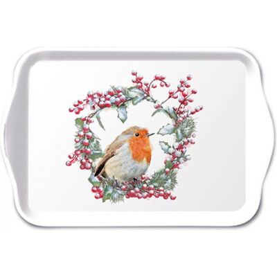 Ambiente dienblad robin in wreath Ambiente dienblad robin in wreath