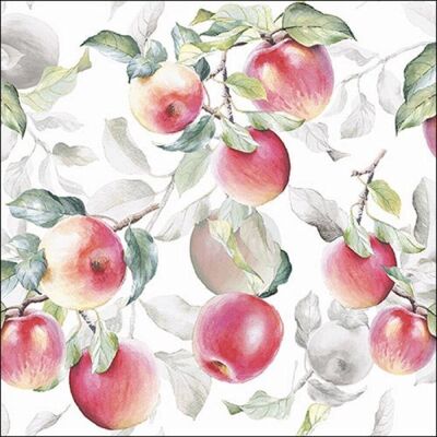 Ambiente servetten 33x33 cm fresh apples green najaar herfst Ambiente servetten 33x33 cm fresh apples green najaar herfst