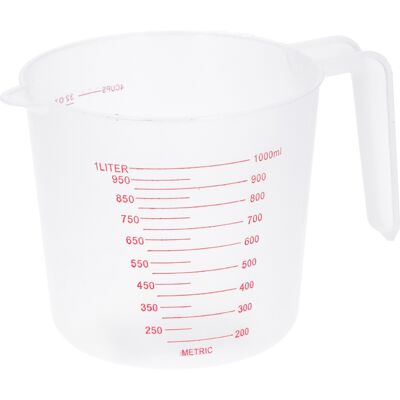 Basic Kunststof maatbeker 1l Basic Kunststof maatbeker 1l