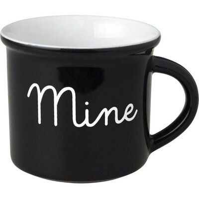 Dutch Rose zwart/wit beker mine zwart Dutch Rose zwart/wit beker mine zwart