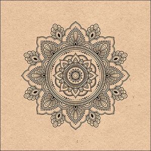 Ambiente servetten 33x33cm mandala nature 20 stuks Ambiente servetten 33x33cm mandala nature 20 stuks