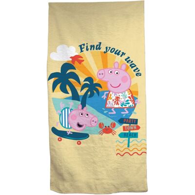 Peppa Pig Strandlaken - 70x140cm - Multikleuren Peppa Pig Strandlaken - 70x140cm - Multikleuren