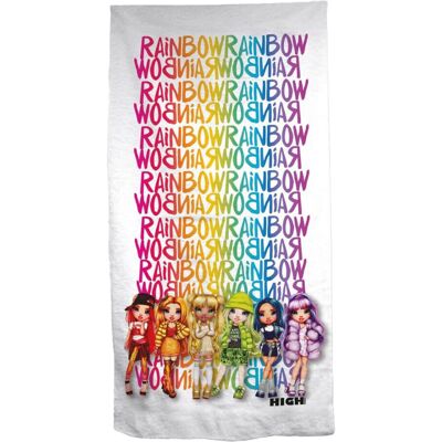 Rainbow High Multikleuren Strandlaken - 70x140 cm - Sneldrogend Rainbow High Multikleuren Strandlaken - 70x140 cm - Sneldrogend