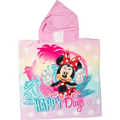 Disney Handdoek poncho minnie mouse 55x110cm Multi kleuren Disney Handdoek poncho minnie mouse 55x110cm Multi kleuren