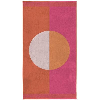 Seahorse strandlaken colorblock circle - roze - 100x180 Seahorse strandlaken colorblock circle - roze - 100x180