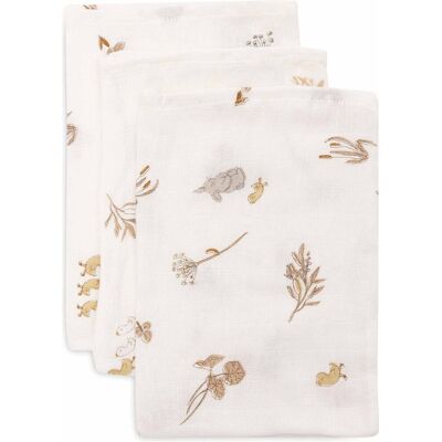 Jollein hydrofiel washandje 15x20cm riverside (3pack) Jollein hydrofiel washandje 15x20cm riverside (3pack)
