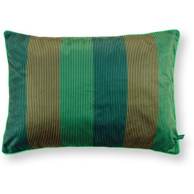 Pip Studio sierkussen multi stripe - kussen voor de woonkamer - groen - 50x70cm Pip Studio sierkussen multi stripe - kussen voor de woonkamer - groen - 50x70cm