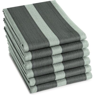 DDDDD - 6x theedoek baxter - 60x65 cm - groen - set van 6 stuks DDDDD - 6x theedoek baxter - 60x65 cm - groen - set van 6 stuks