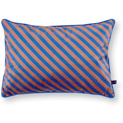 Pip Studio sierkussen block stripes - kussen voor de woonkamer - blauw - 35x50cm Pip Studio sierkussen block stripes - kussen voor de woonkamer - blauw - 35x50cm