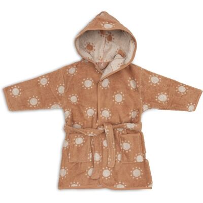 Jollein badjas - 100% badstof - 1-2 jaar - jacquard - sun Jollein badjas - 100% badstof - 1-2 jaar - jacquard - sun